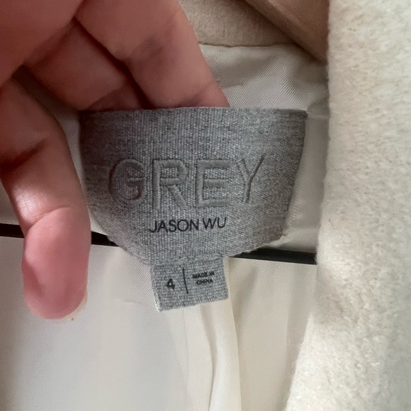 Jason Wu - White/Cream Boucle style peacoat - oversized - Picture 5 of 7